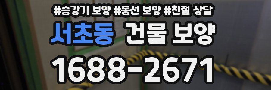 서초동 건물 보양