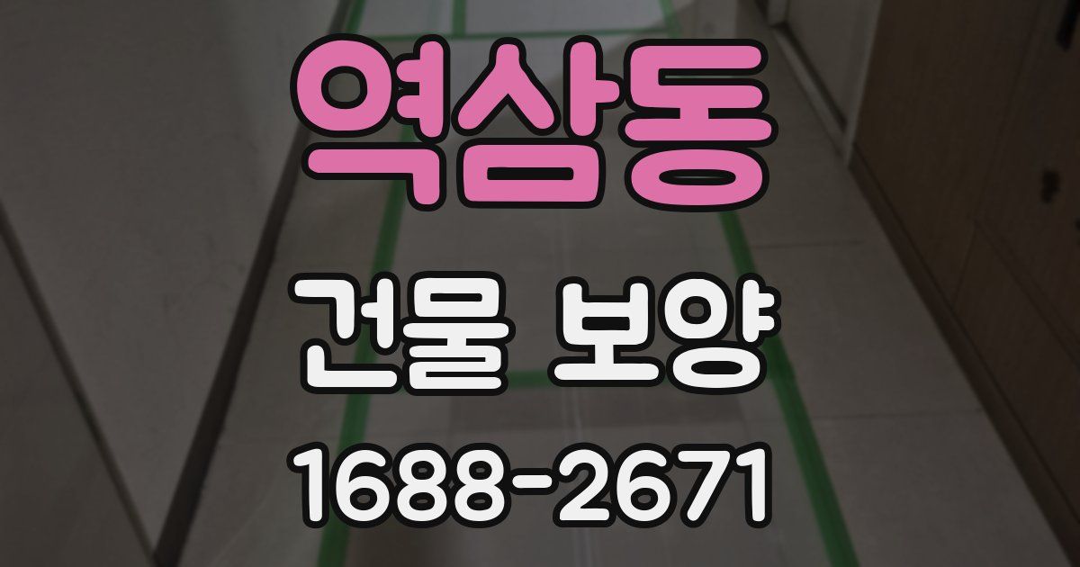 역삼동 건물 보양