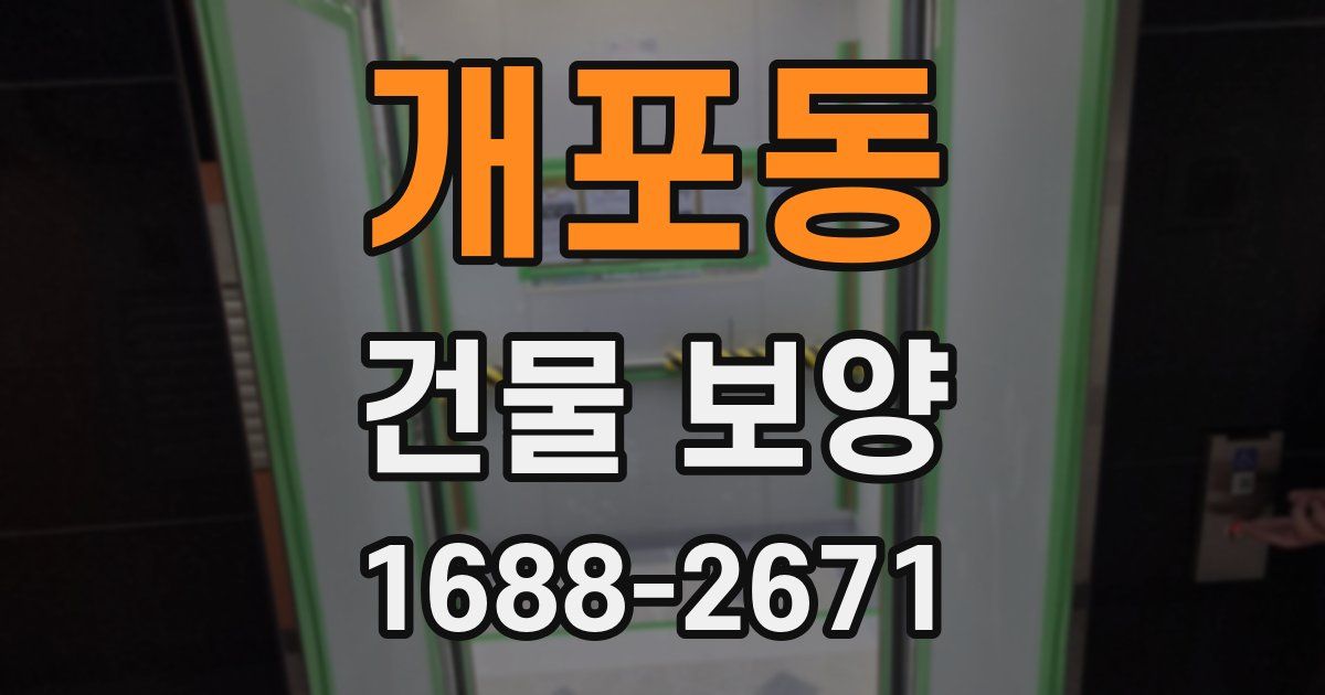 개포동 건물 보양
