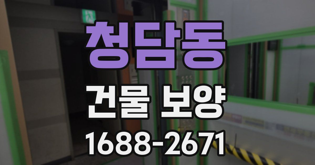 청담동 건물 보양