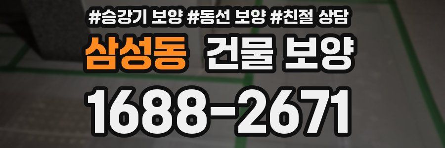 삼성동 건물 보양