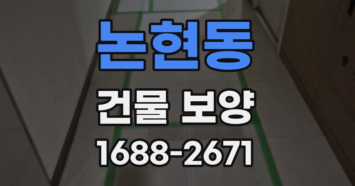 논현동 건물 보양