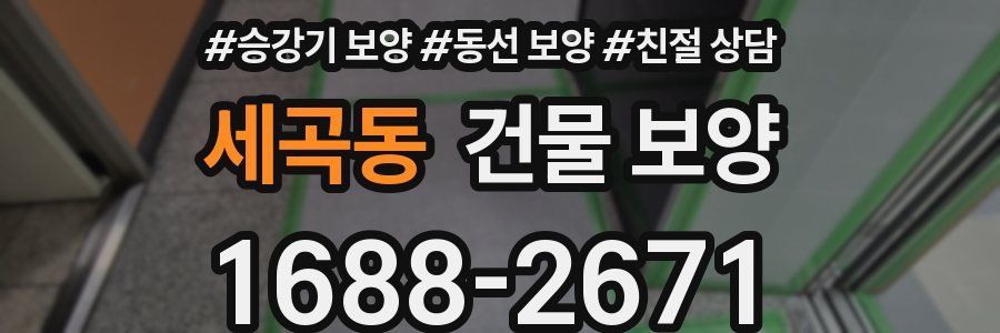 세곡동 건물 보양