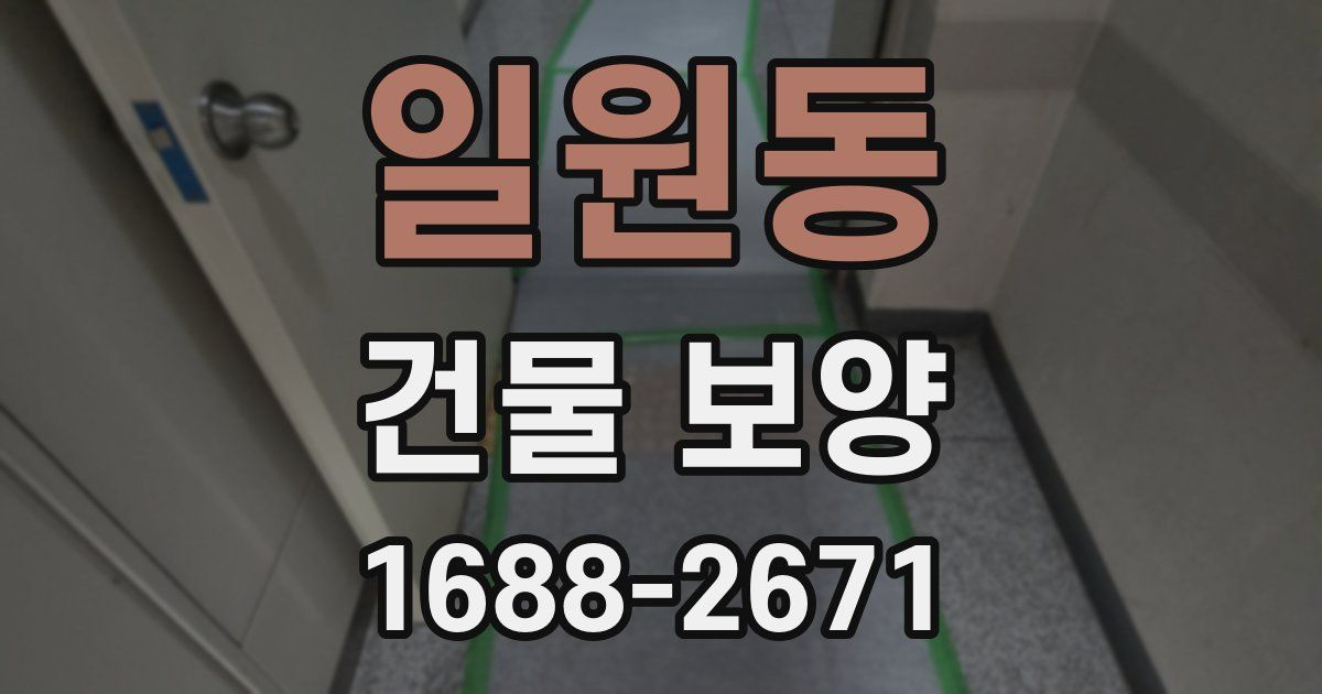 일원동 건물 보양