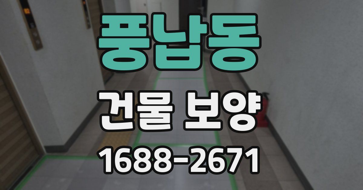 풍납동 건물 보양