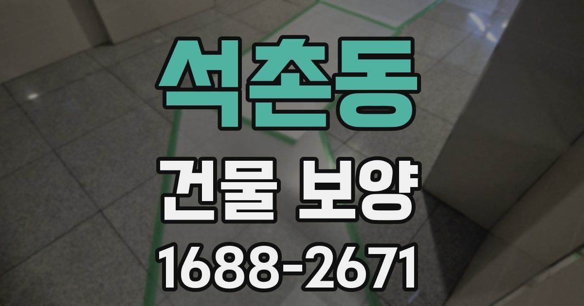 석촌동 건물 보양
