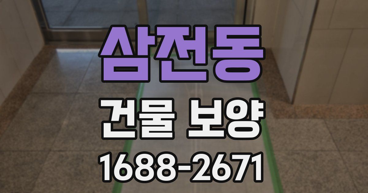삼전동 건물 보양