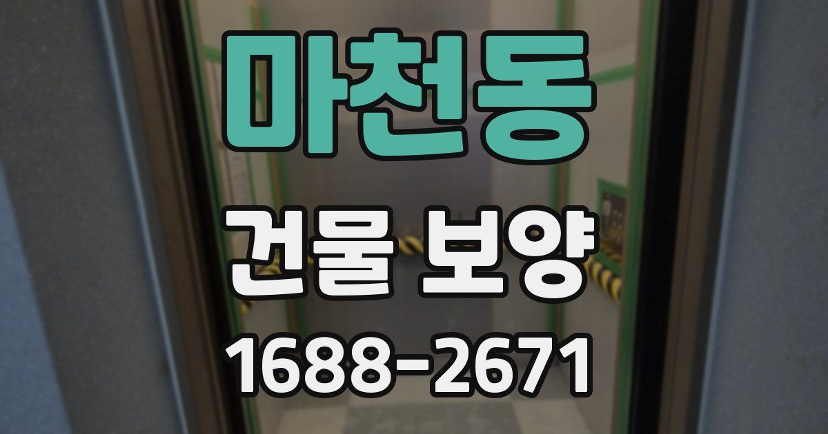 마천동 건물 보양