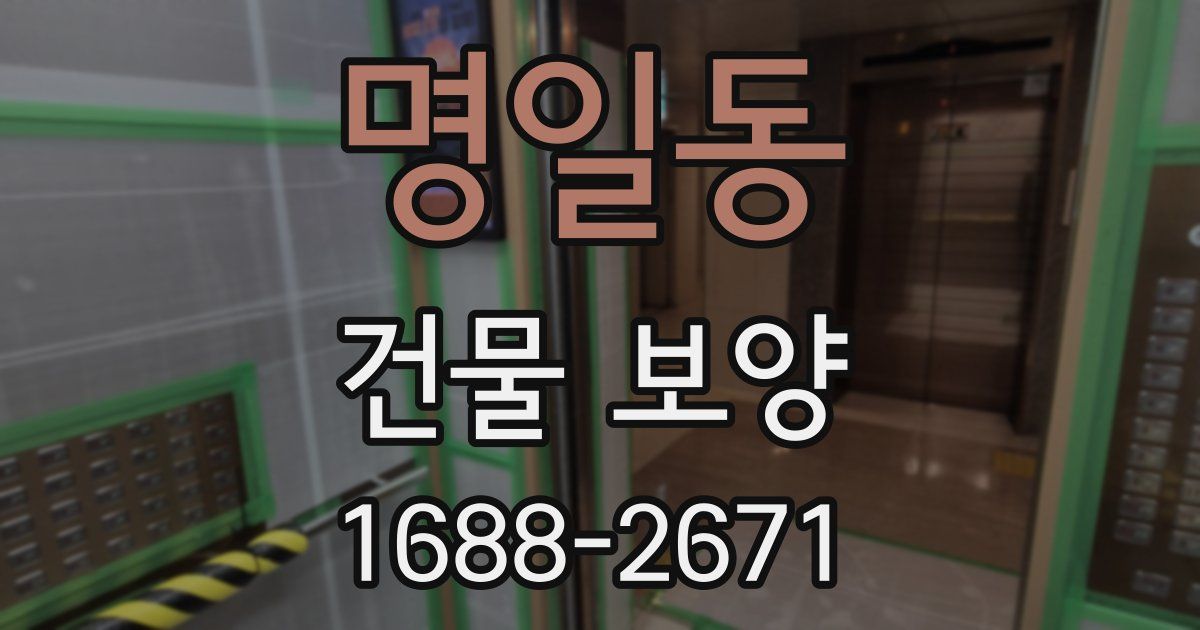 명일동 건물 보양