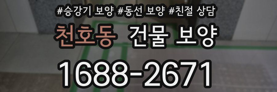 천호동 건물 보양