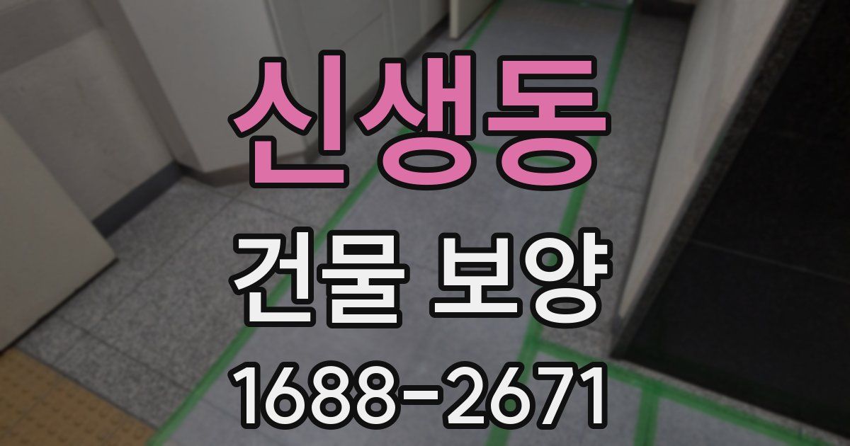 신생동 건물 보양