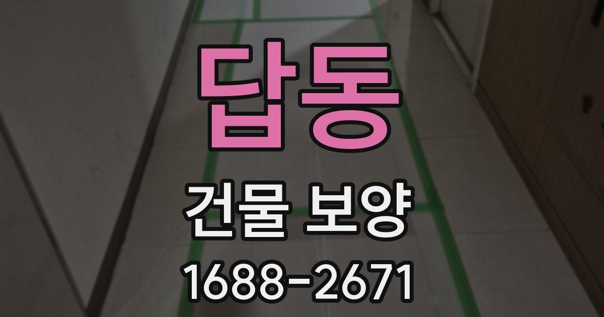 답동 건물 보양