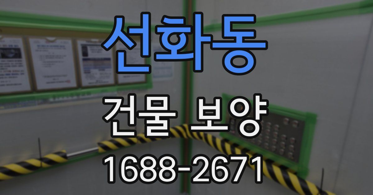 선화동 건물 보양