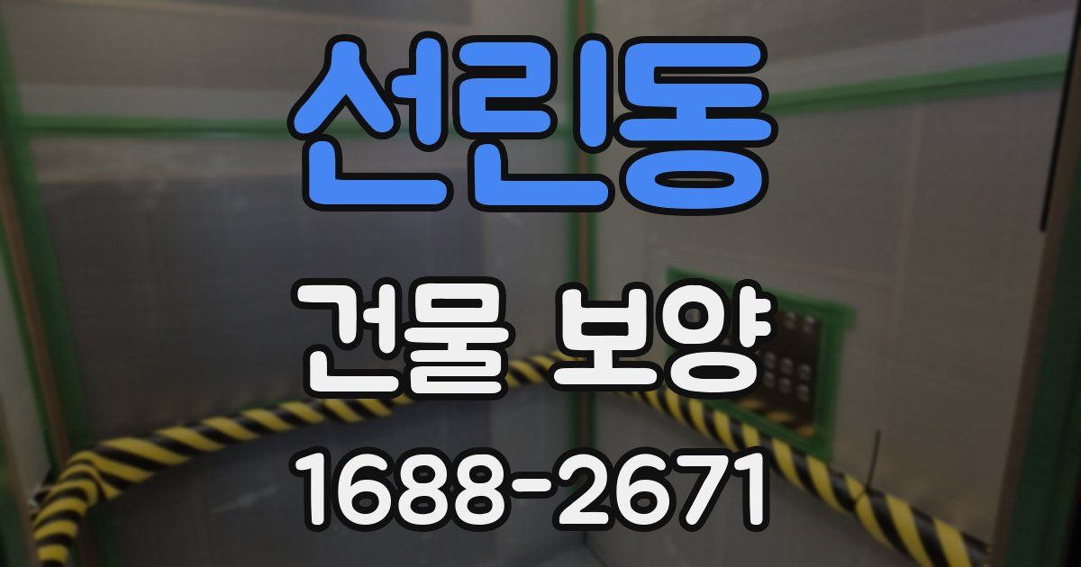 선린동 건물 보양