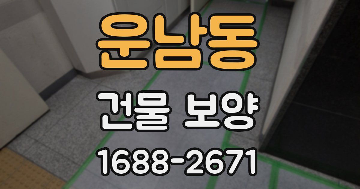 운남동 건물 보양