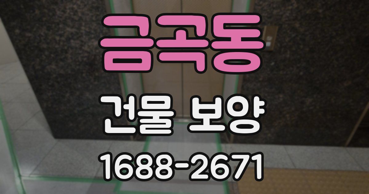 금곡동 건물 보양