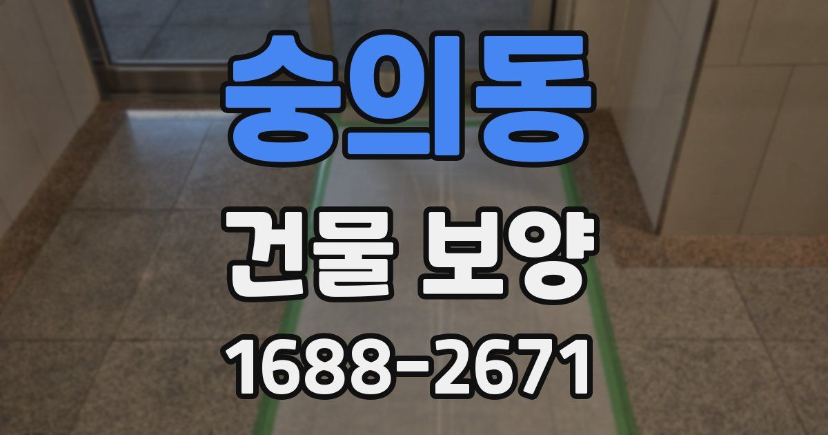 숭의동 건물 보양