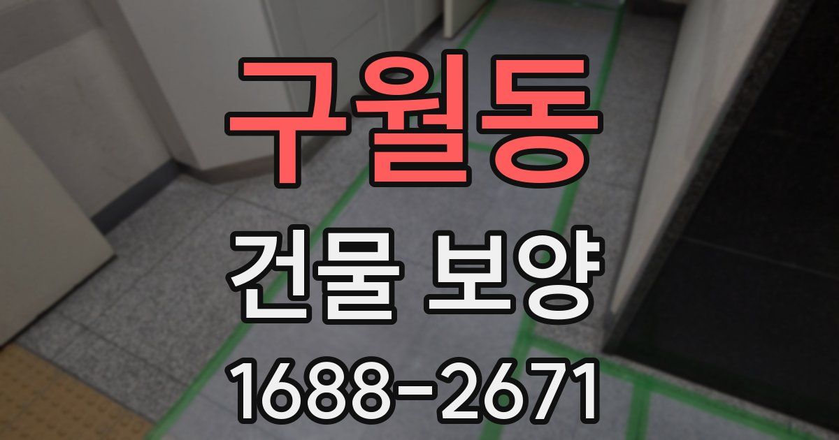 구월동 건물 보양