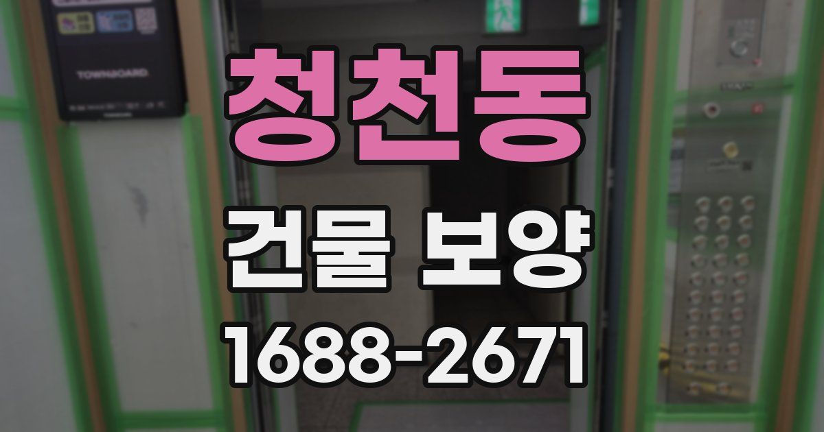 청천동 건물 보양