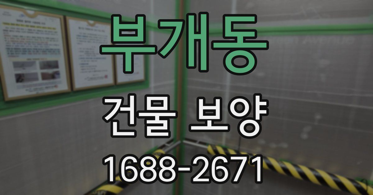 부개동 건물 보양