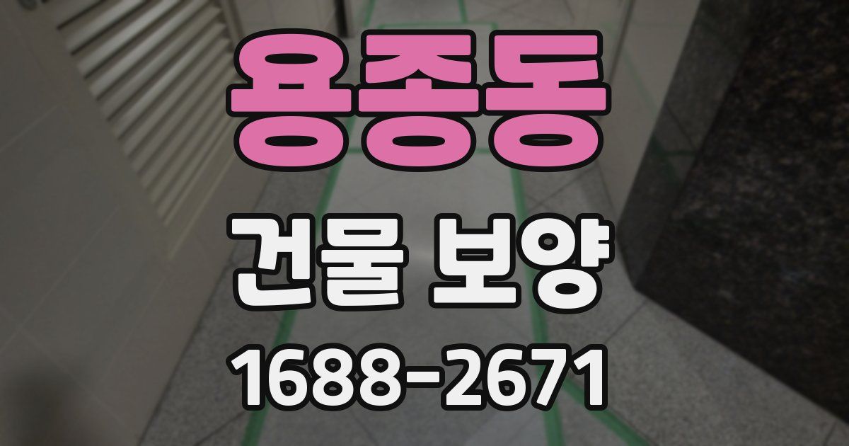 용종동 건물 보양