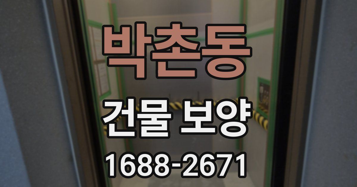 박촌동 건물 보양