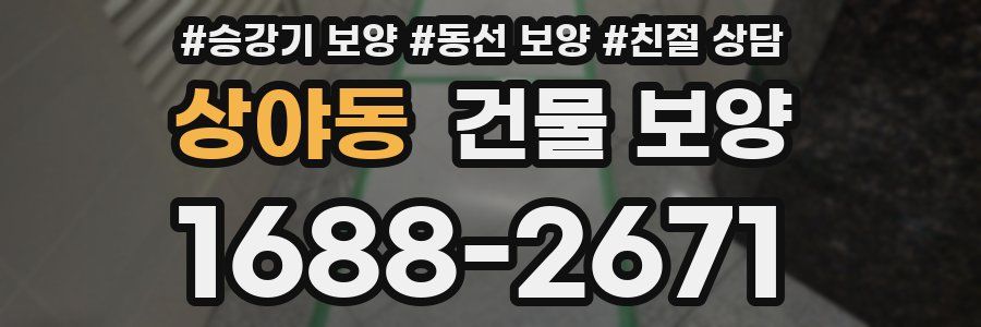 상야동 건물 보양