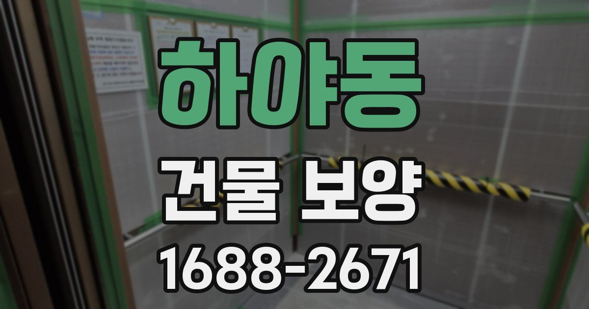 하야동 건물 보양