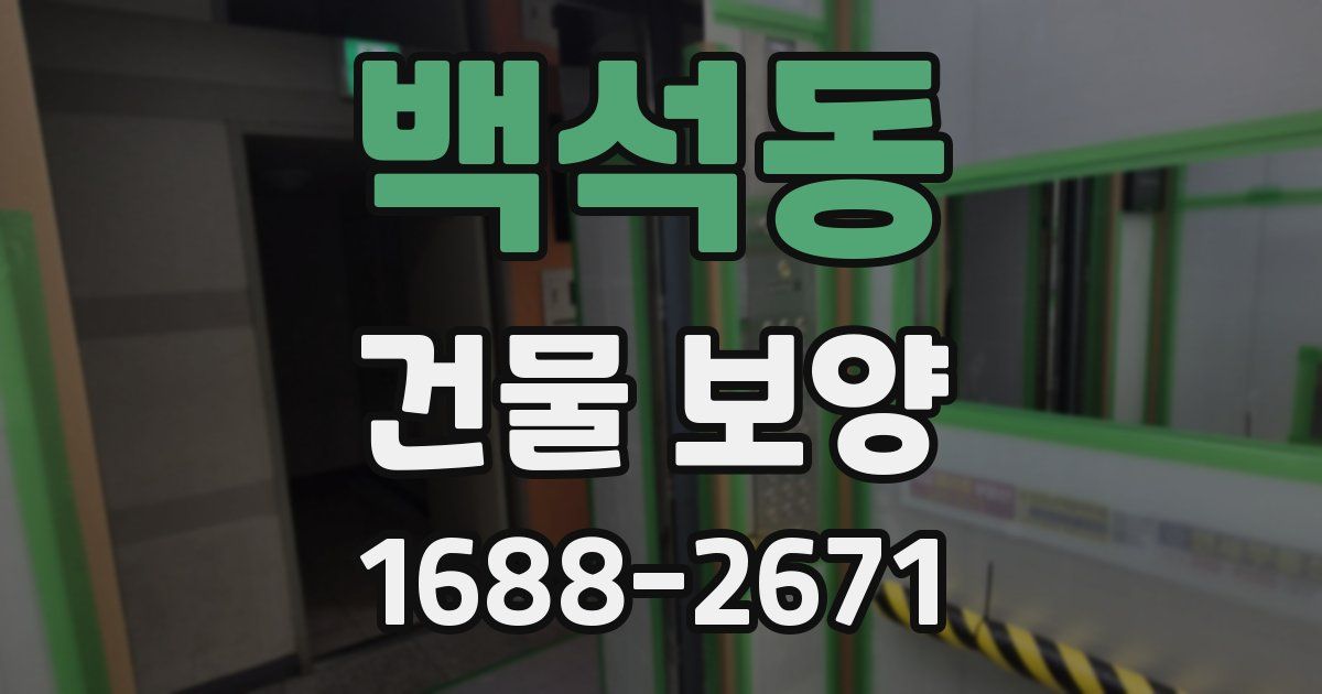 백석동 건물 보양
