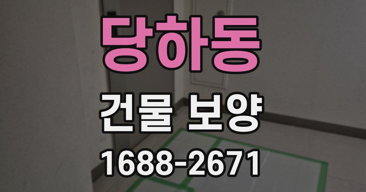 당하동 건물 보양