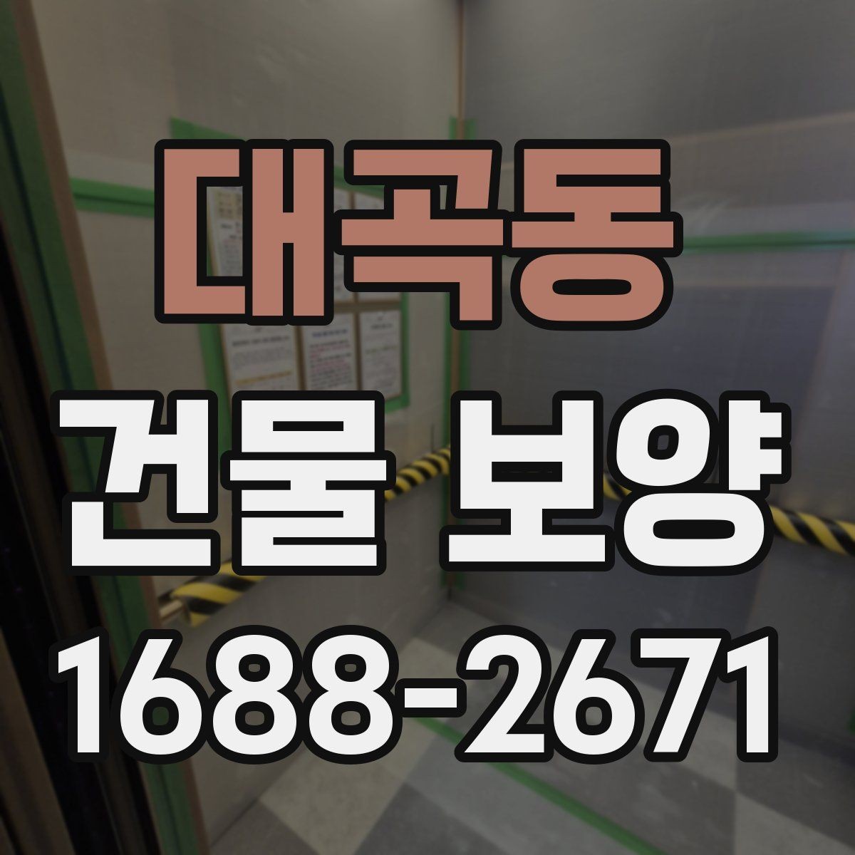 대곡동 건물 보양 작업이 중요한 이유
