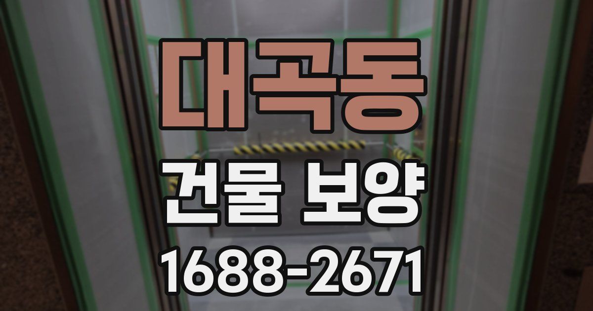대곡동 건물 보양