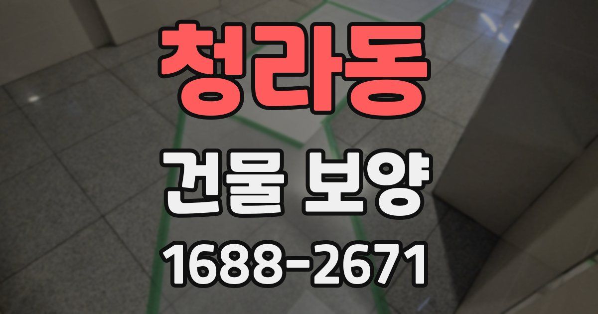 청라동 건물 보양