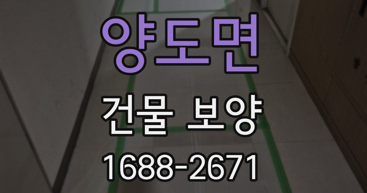 양도면 건물 보양