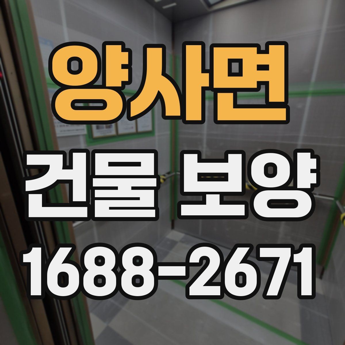 양사면 건물 보양 견적 확인할 때 보는 항목