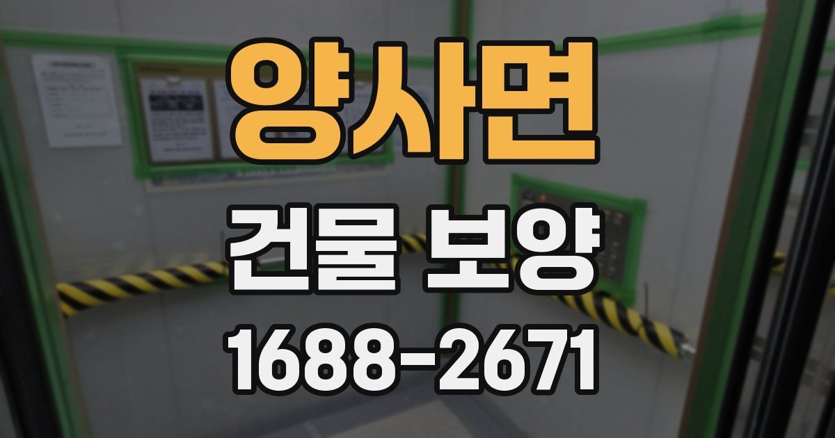 양사면 건물 보양