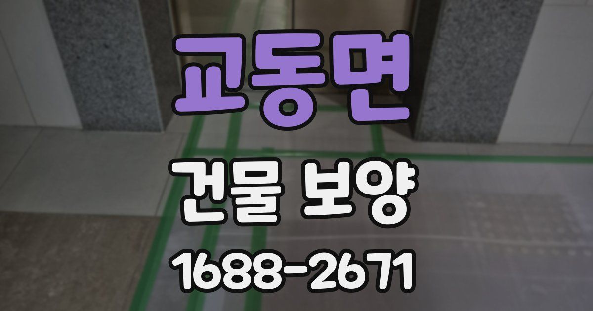교동면 건물 보양
