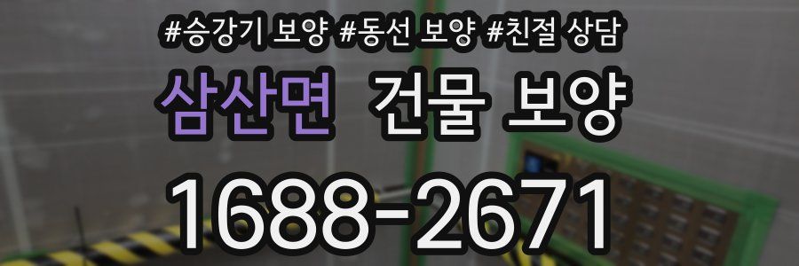 삼산면 건물 보양