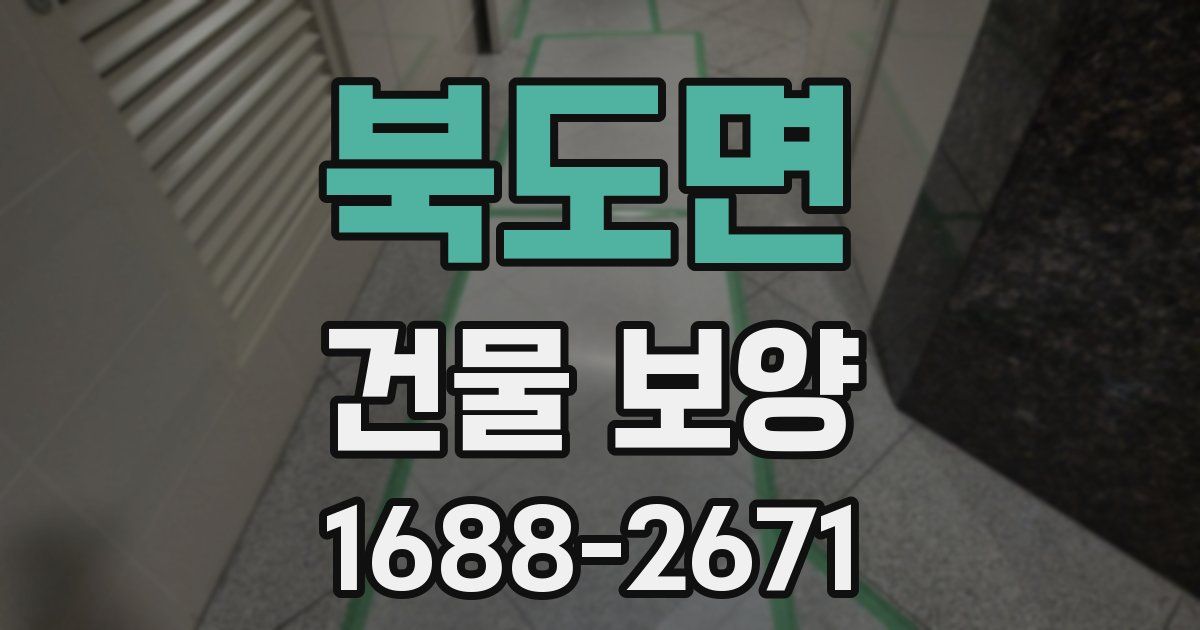 북도면 건물 보양