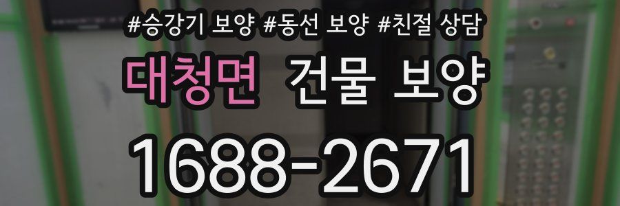 대청면 건물 보양