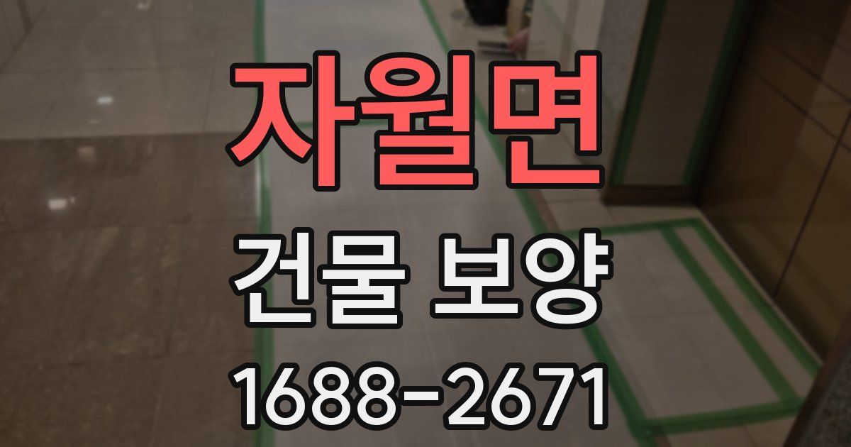 자월면 건물 보양