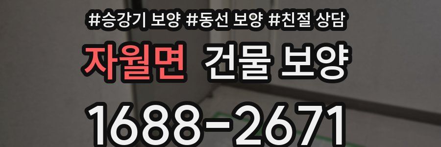 자월면 건물 보양