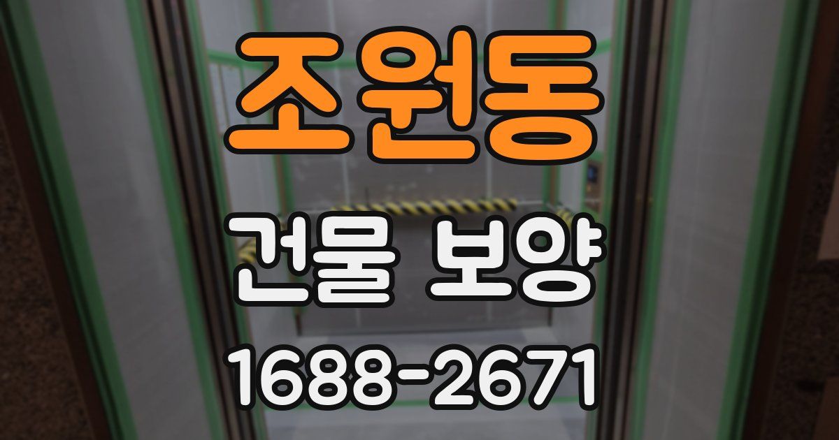 조원동 건물 보양