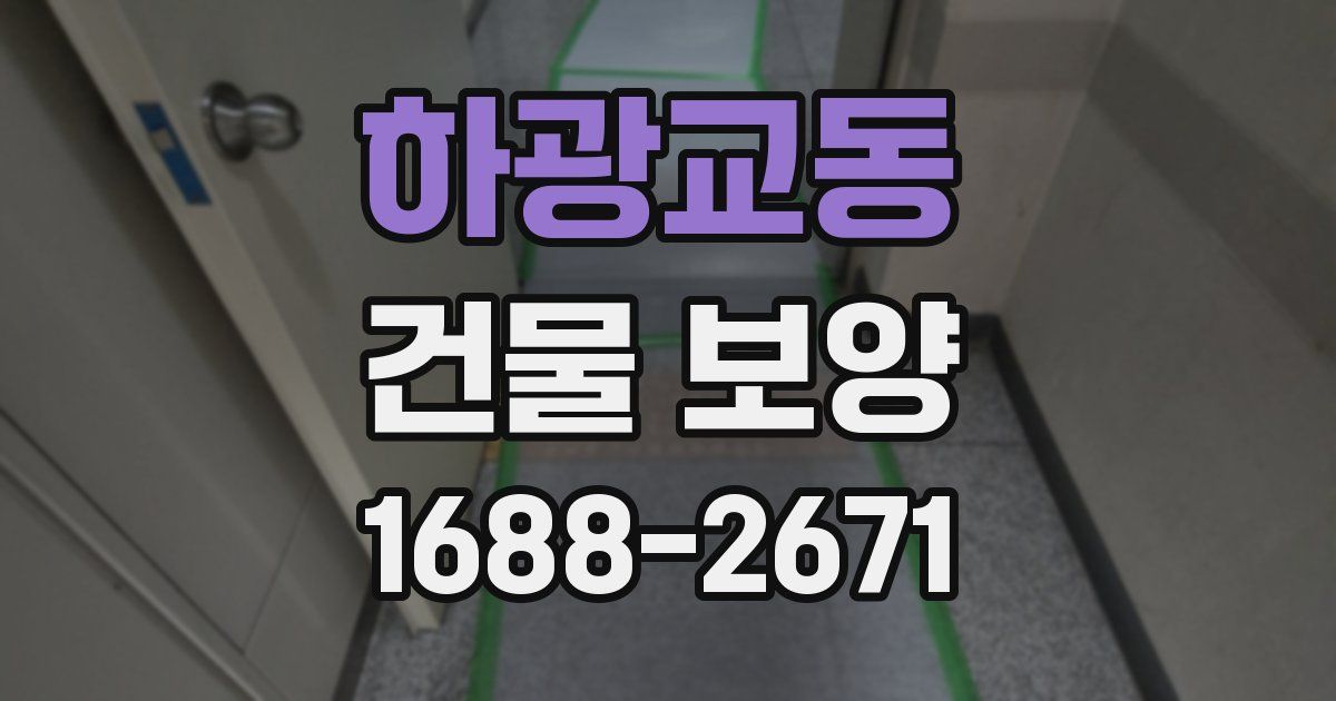 하광교동 건물 보양