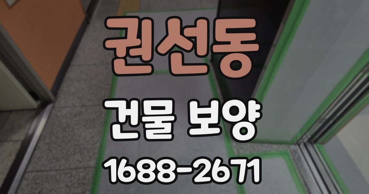 권선동 건물 보양