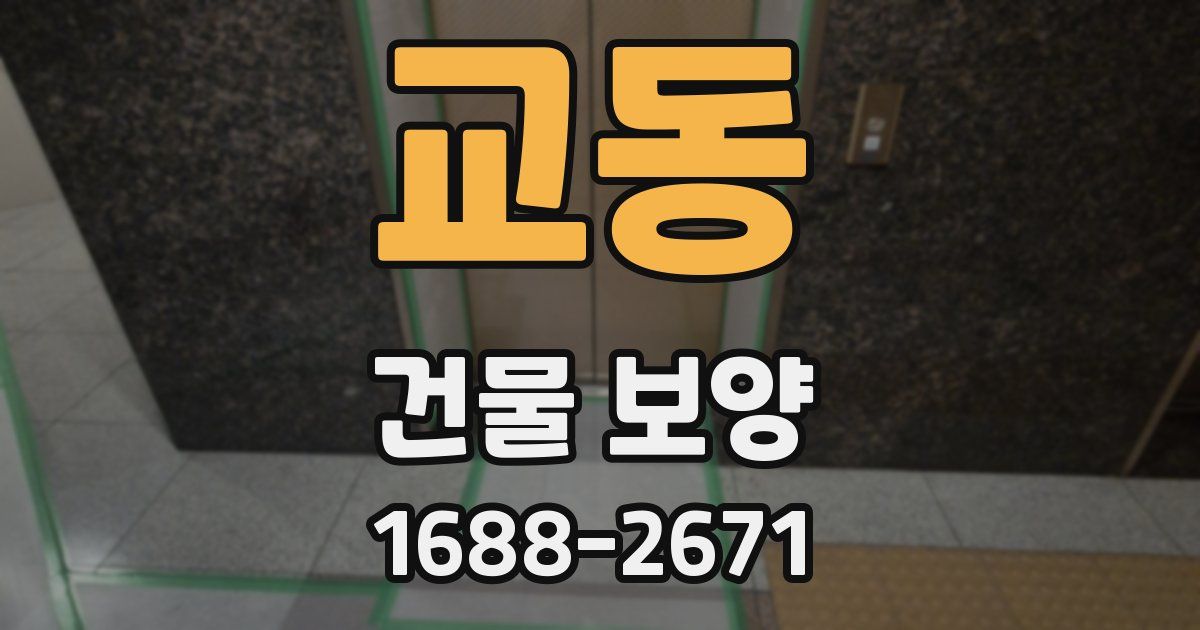 교동 건물 보양