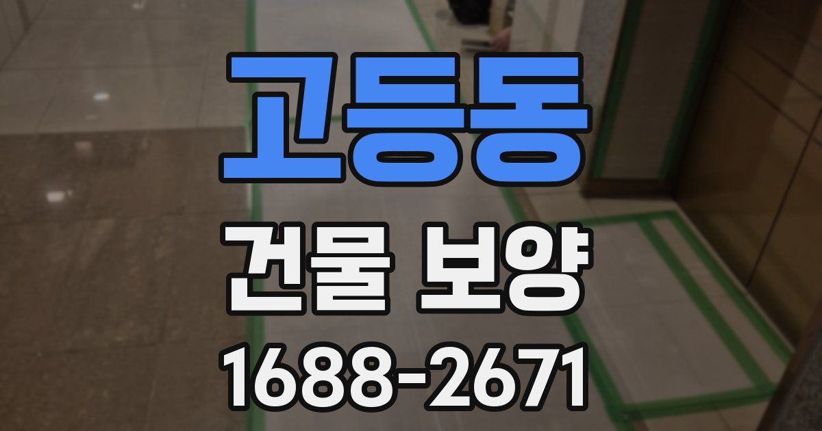 고등동 건물 보양