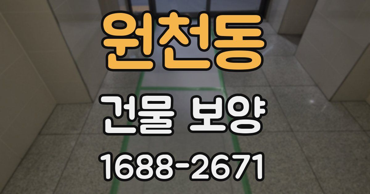 원천동 건물 보양