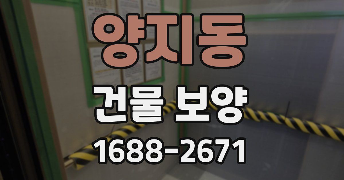 양지동 건물 보양