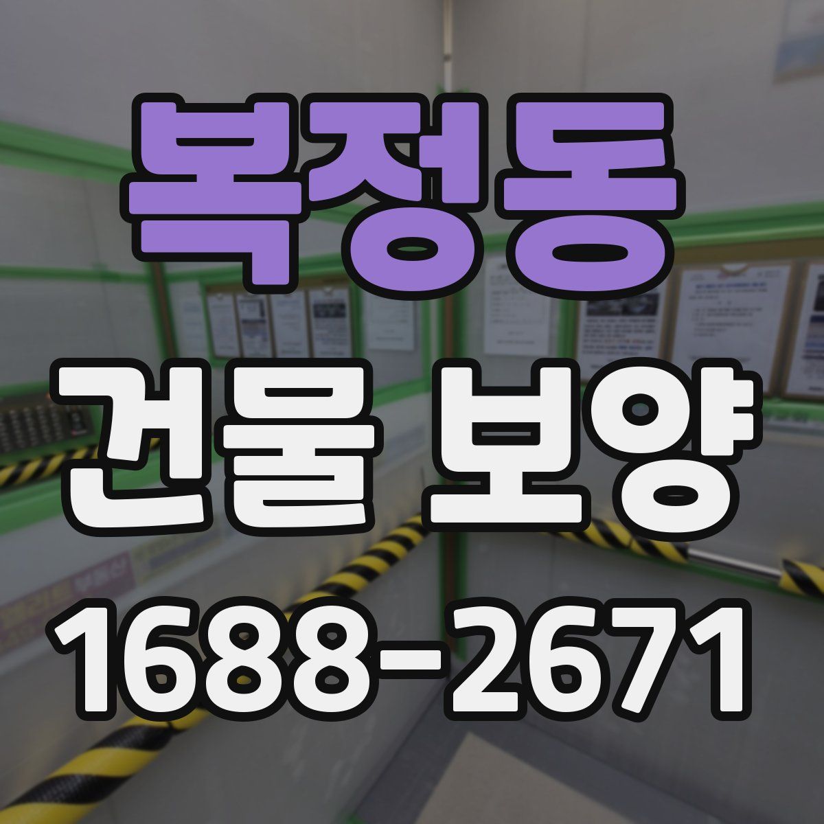 복정동 건물 보양